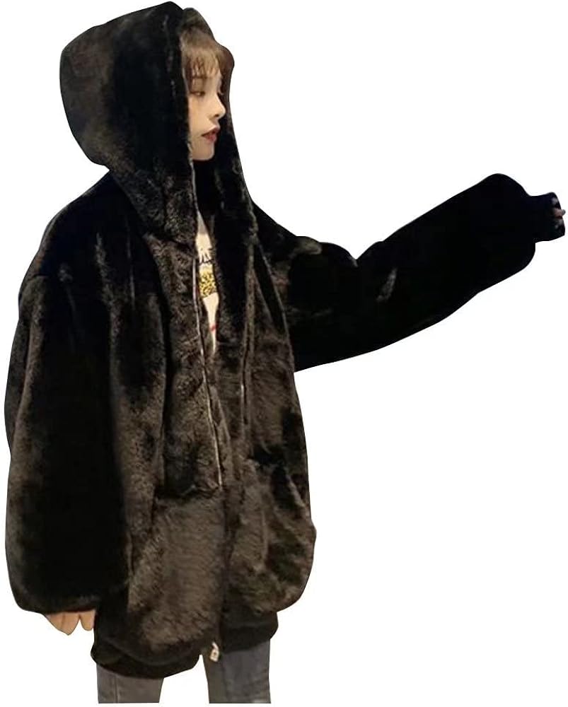 Amazon | [CCIINE] ふわふわ ボアブルゾン レディース