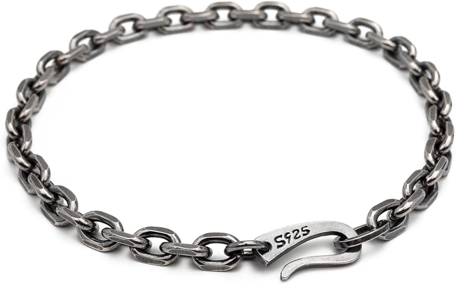 Amazon | [silver KYASYA]メンズ ブレスレット シルバー925 チェーン