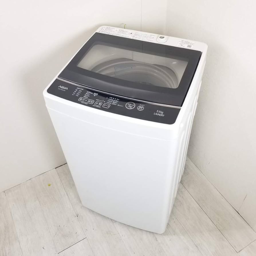 Amazon | アクア 5.0kg 全自動洗濯機 ホワイトAQUA AQW-GS50G-W の