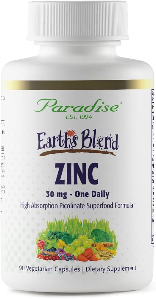 Amazon.com: Paradise Herbs Zinc Supplements with Picolinate and