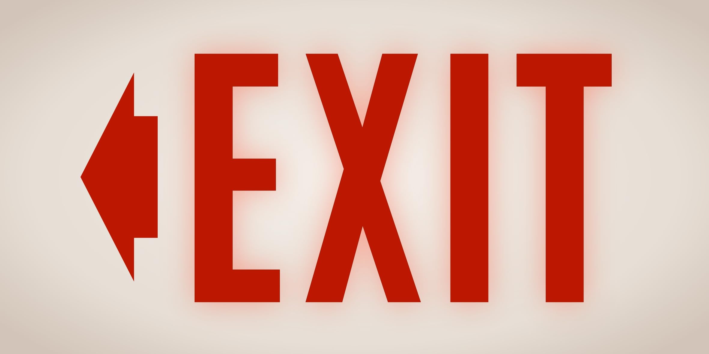 Amazon.co.jp: 【壁掛け Lサイズ 矢印方向変更OK】EXIT 非常口 出口