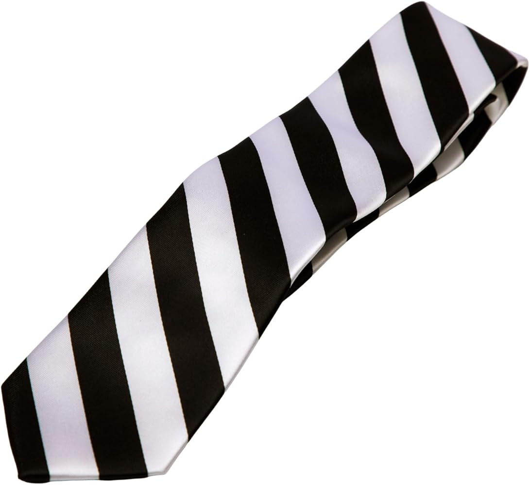 Amazon.co.jp: [クラッセ] コスプレ用 ネクタイ ストライプ 白×黒 : ホビー