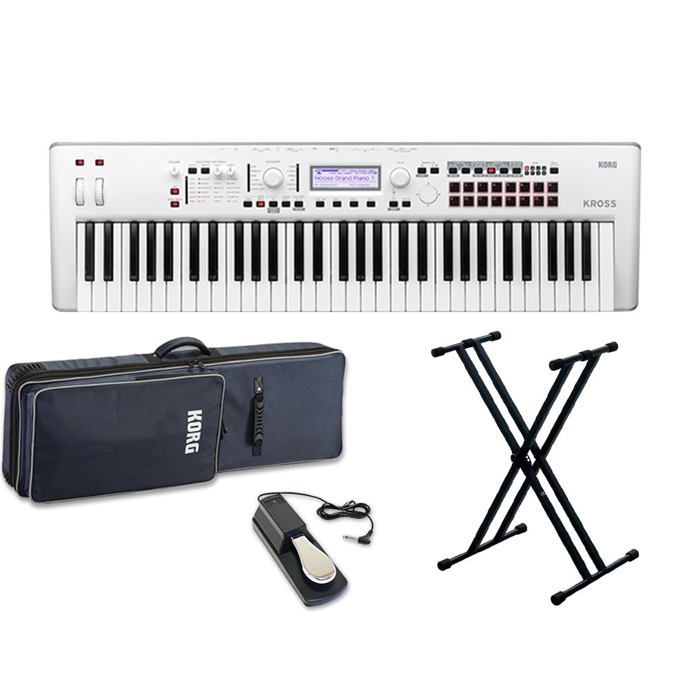 Amazon | KORG KROSS2-61-SC (ホワイト) バンド用キーボードならこれ