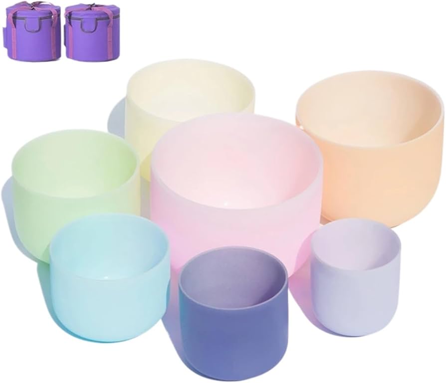 Amazon.co.jp: 7PC クリスタルボウル、サウンドボウル、瞑想