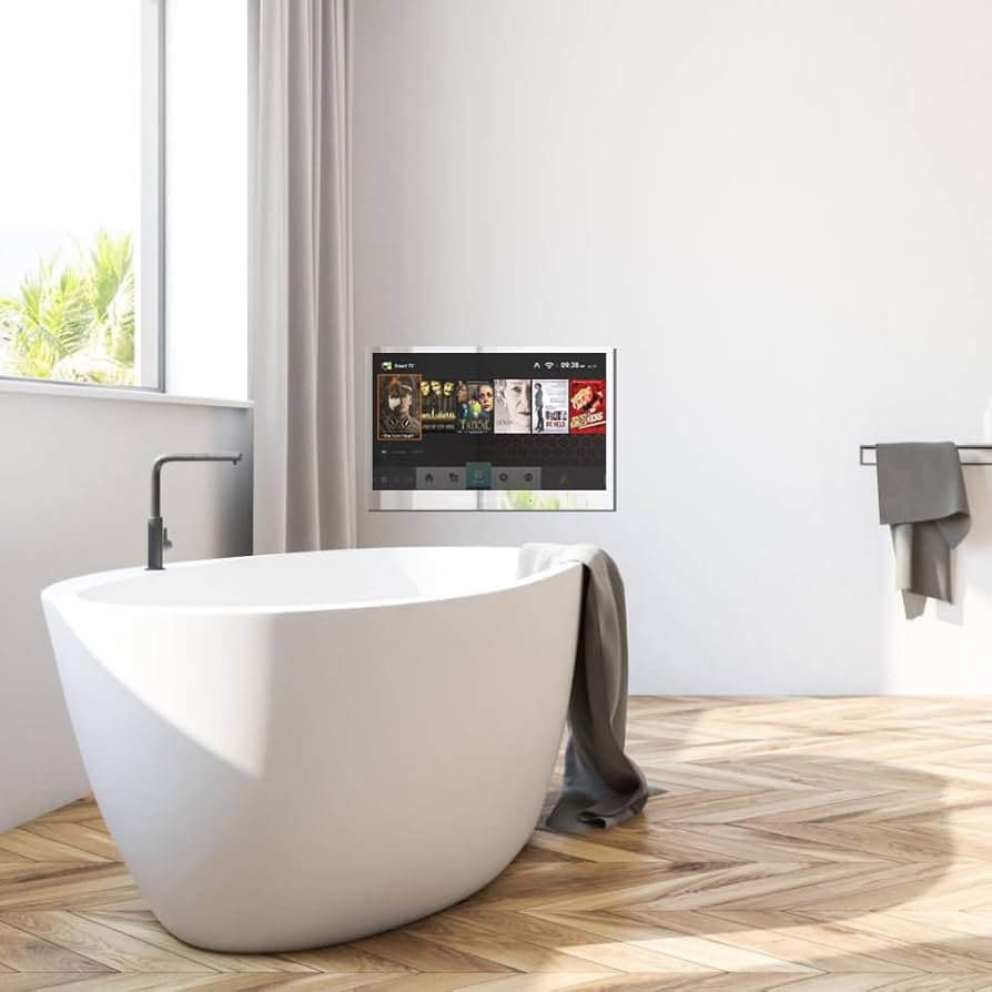 Amazon | ELECSUNG 32V型 防水テレビお風呂 Android TV フル