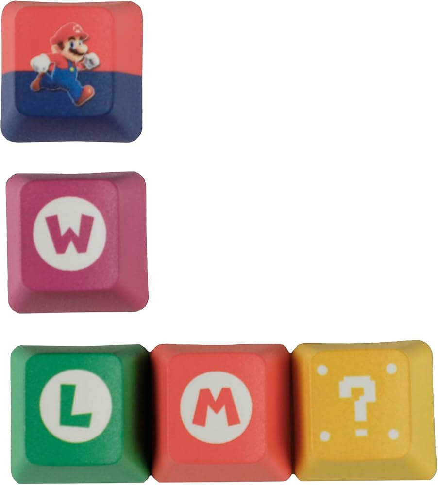 Amazon | Mechkeeb OEM プロフィール マリオ ノベルティ キーキャップ