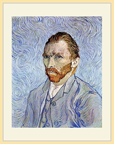 Amazon.co.jp: ゴッホ・「自画像」 プリキャンバス複製画・ 額付き