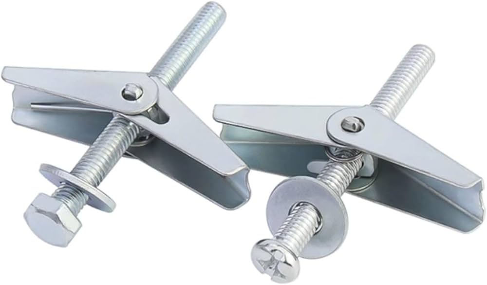 Amazon.co.jp: 2本入 蝶型膨張アンカー栓 六角ネジ 石膏ボード M10