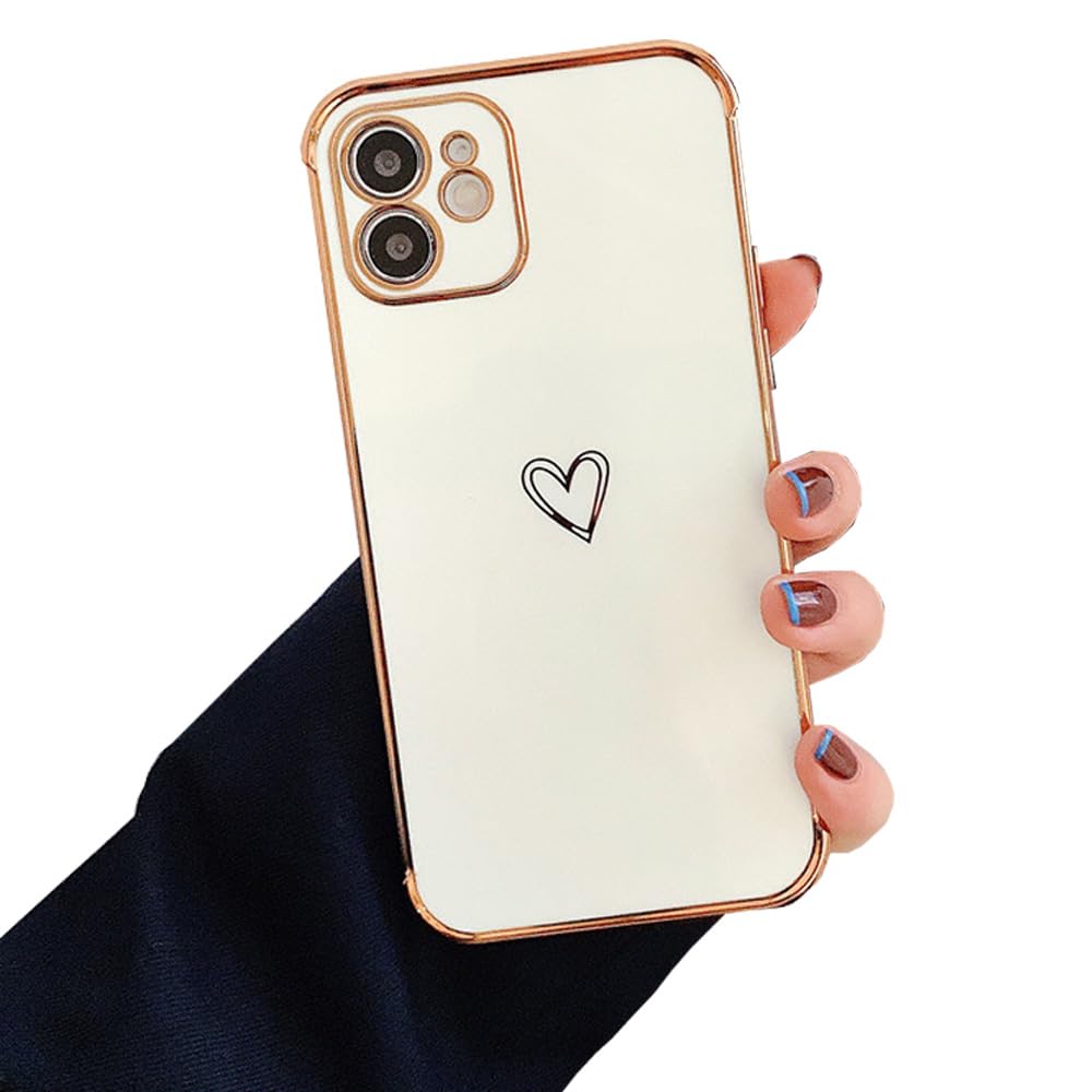 Amazon.co.jp: LUCKCOF ケース For iPhone 14 愛 ハート TPUカバー