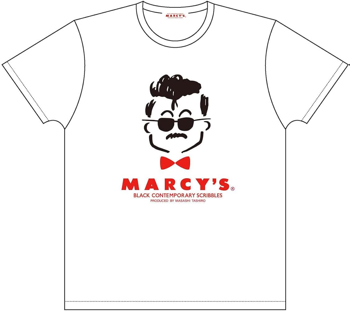 Amazon | [OMEX] 田代まさし MARCY'S マーシーズ ロゴ Tシャツ 黒 白