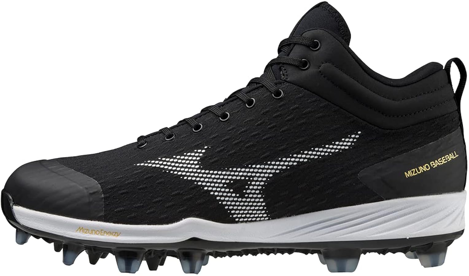 Amazon | Mizuno メンズ ドミナント4 TPU ミッド, ブラック/ホワイト