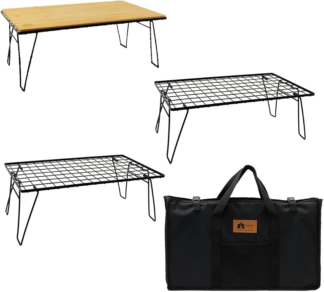 Amazon.co.jp: HIBARI フィールドラック キャンピングラック 3個セット