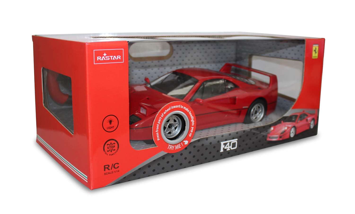Amazon.co.jp: ラスター 2.4GHz 1/14スケール R/Cカー フェラーリ F40