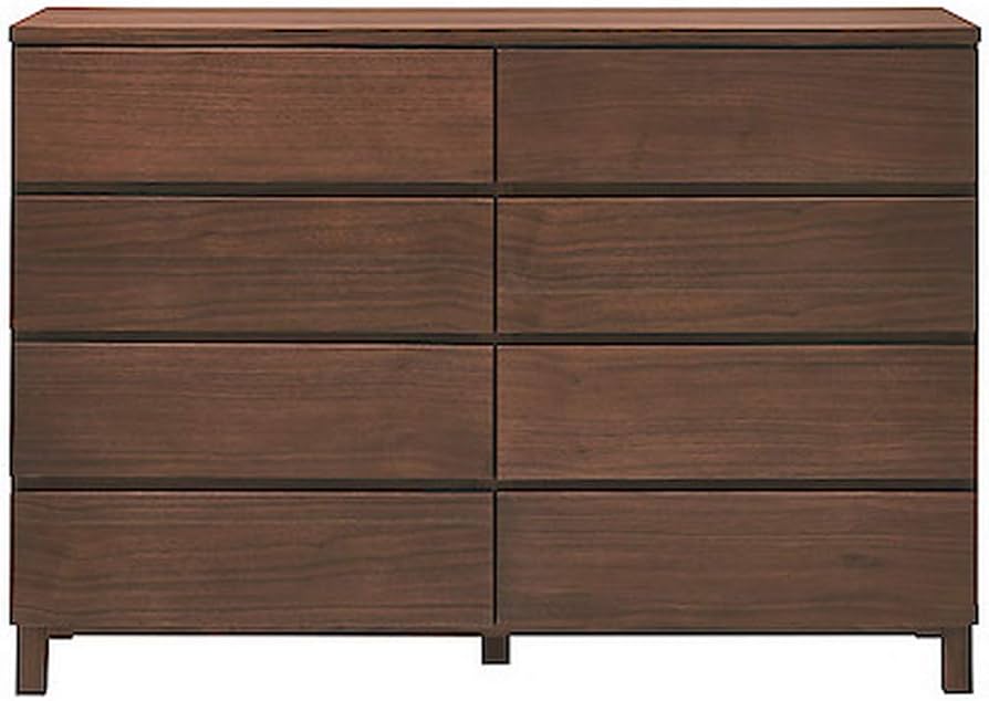 Amazon｜無印良品 ウォールナット材チェスト4段・幅120cm 幅120×奥行40