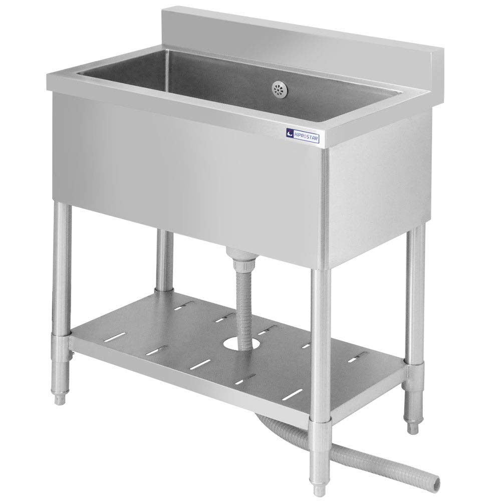 Amazon.co.jp: 業務用 シンク 1槽式 高さ800mm ステンレス 1.2mm厚