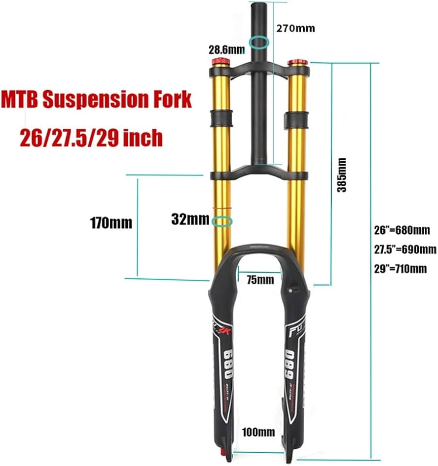 Amazon.co.jp: HSQMA ダウンヒル マウンテンバイク サスペンション