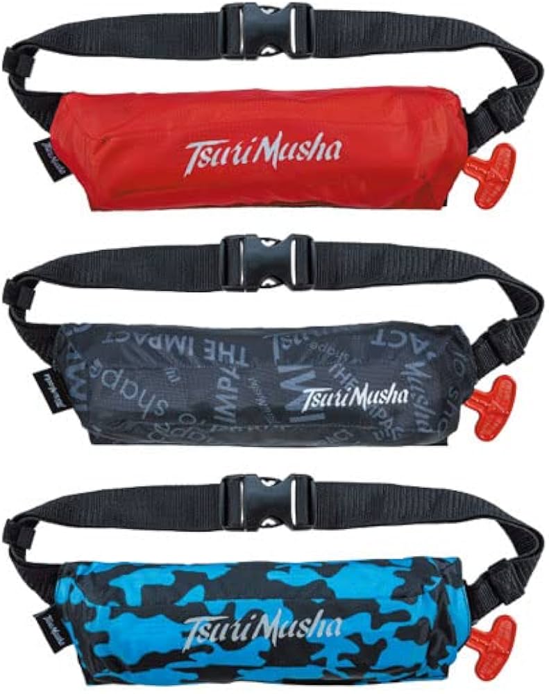 Amazon | 釣武者 自動膨張式LJウエスト TM-9320RS インパクトBK | 釣