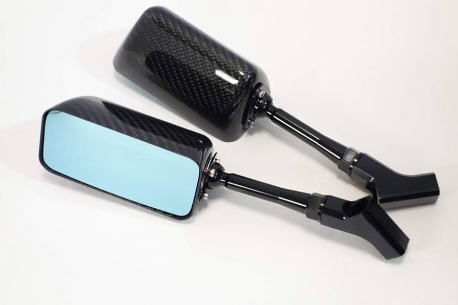 Amazon | 【SIMOTA正規品】カーボンバックミラー 【長方形・ブルー