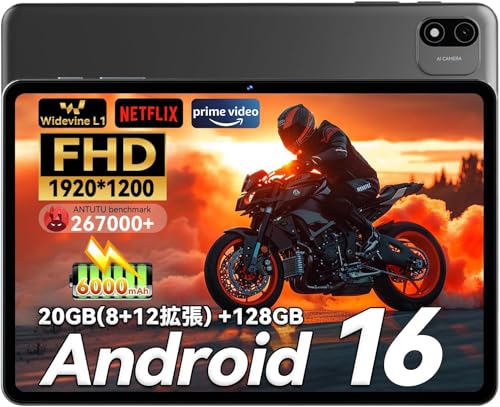 Amazon.co.jp: 【Android 16タブレット 10インチ Wi-Fiモデル