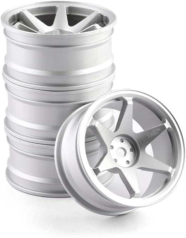 Amazon | SHEAWA タミヤ 1/10 TT-02 RCカー用 ホイールリム 4個 金属製