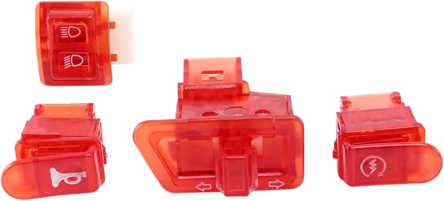 Amazon | Hbaebdoo モーターサイクルホーンスイッチボタン、ウインカー