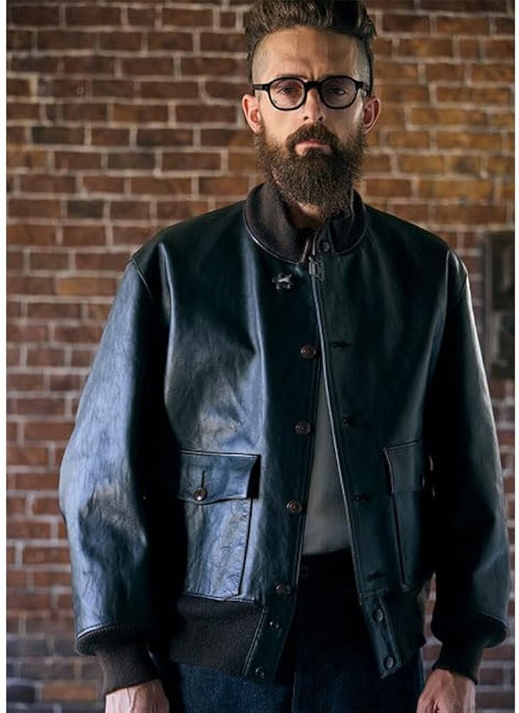 Amazon.co.jp: Nigel Cabourn ナイジェルケーボン A-1 ホースハイド