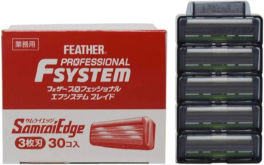 Amazon.co.jp: フェザー エフシステムブレイド サムライエッジ 替刃 30