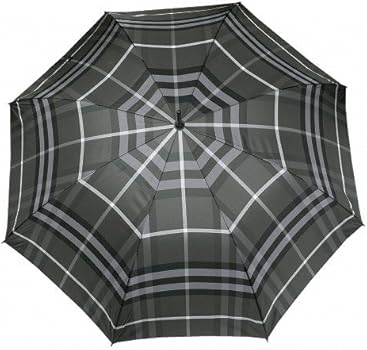 Amazon | [バーバリー] BURBERRY チェック柄ジャンプ式雨傘 ブラック系