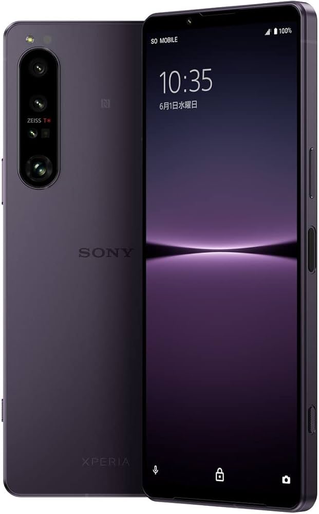 Amazon | ソニー Xperia1IV パープル SIMフリースマホ XQ-CT44 V