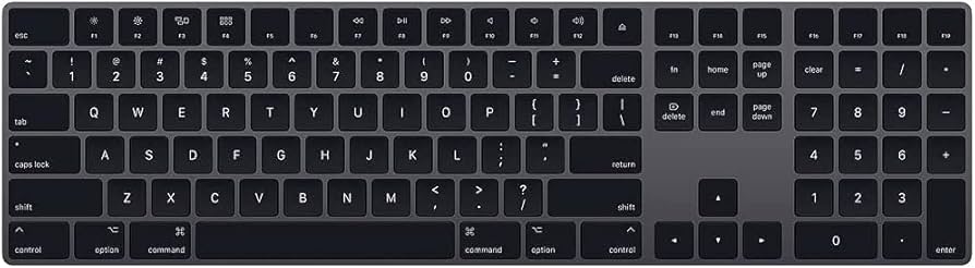 Apple Magic Keyboard with Numeric Keypad, Wireless - Space Gray