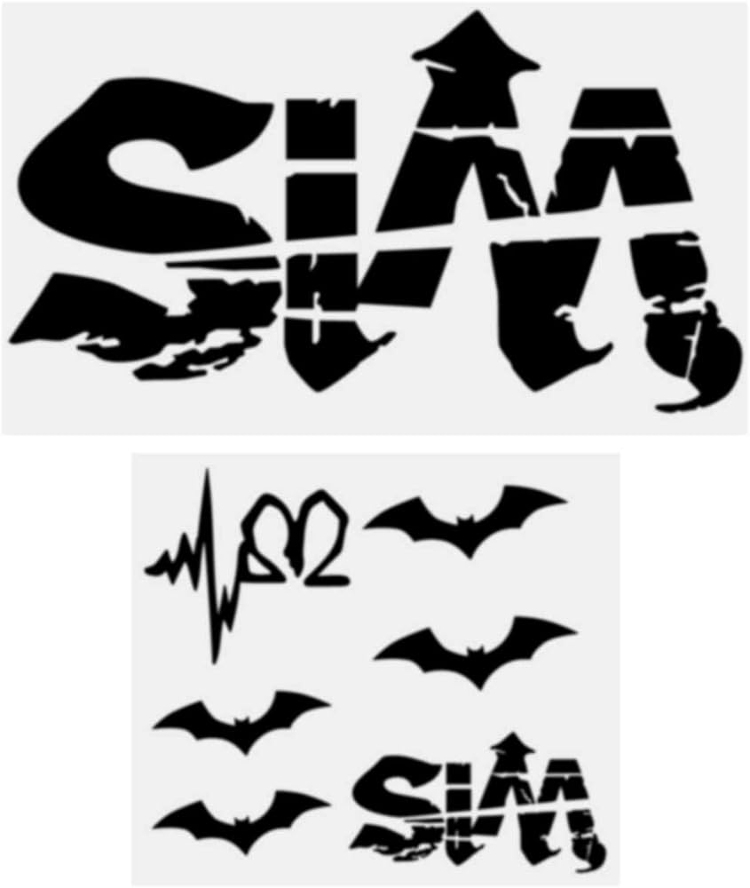 Amazon.co.jp: SiM ステッカーセット (黒) : 家電＆カメラ