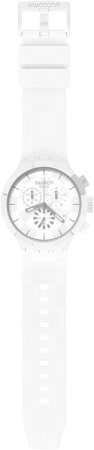 Amazon | Swatch CHEQUERED WHITE ユニ腕時計 (モデル:SB02W400