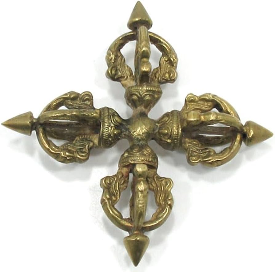 Amazon｜密教法具 カツマ 羯磨 銅製 仏具 法器 約11cm 十字