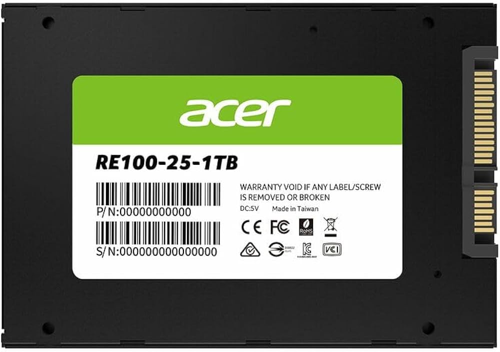 Amazon | エイサー Acer RE100-25-1TB 3D NAND SATA 2.5インチSSD 金属