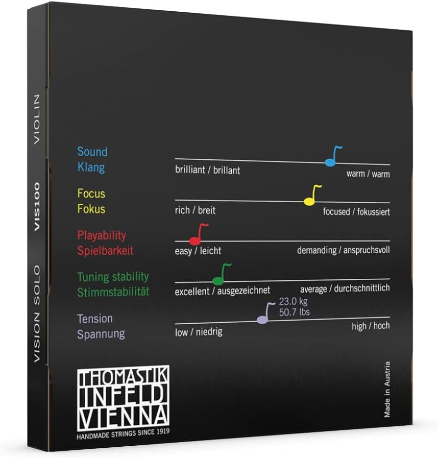 Amazon.com: Thomastik-Infeld Vision Solo Violin Strings - High