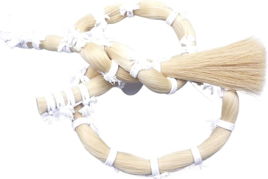 Amazon | 500 グラムの天然本物の馬の尾毛、ヴィオラ チェロ ダブル