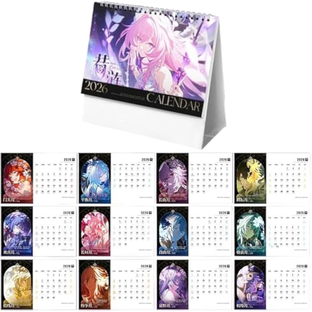 Amazon | 崩壊：スターレイル 2026カレンダー オンパロス 黄金裔 卓上