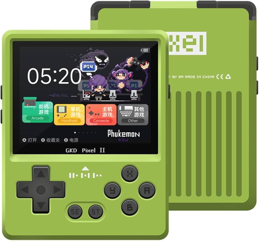 Amazon.co.jp: GKD Pixel II RK3326S レトロポータブルゲーム機 CNC