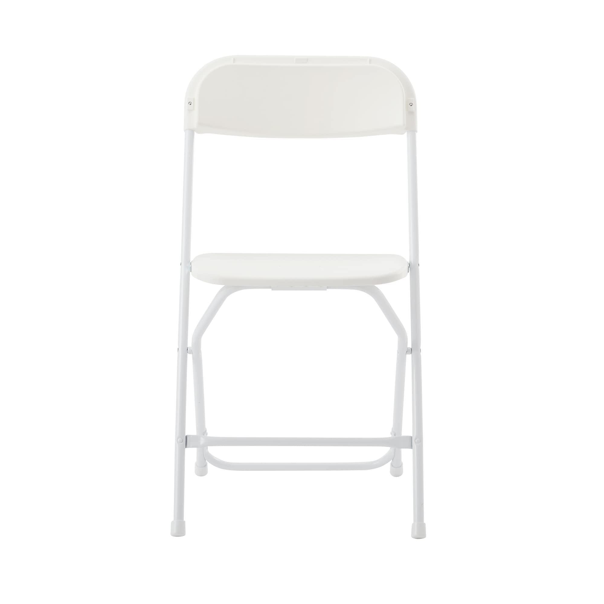 Amazon｜無印良品 スチールパイプ折りたたみチェア 樹脂座 白 幅45
