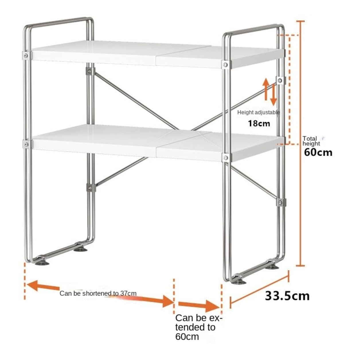 Amazon.co.jp: レンジ上ラックトースターラックレンジ台 キッチン収納
