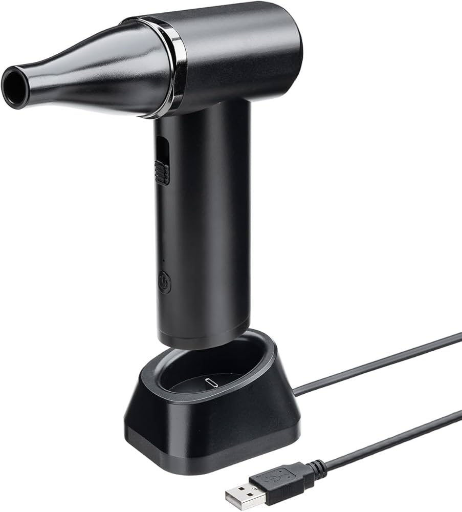 Amazon | サンワダイレクト 電動エアダスター 充電スタンド付 USB-C
