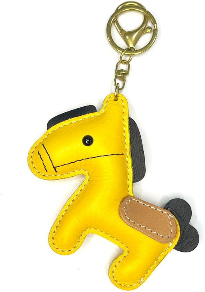 Amazon.co.jp: [Yocipa] かわいい本革馬型キーホルダー レザー バッグ