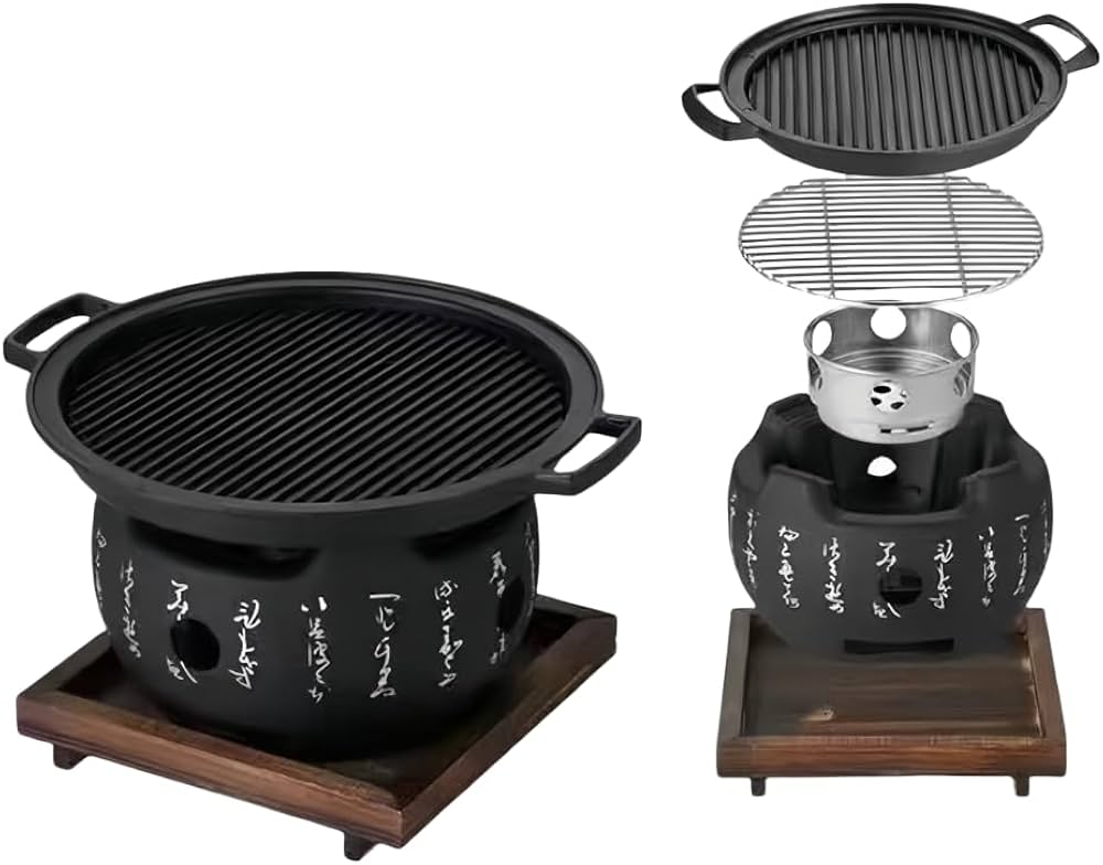 Amazon | colortree 焼き鳥台 和風 バーベキューグリル 木炭