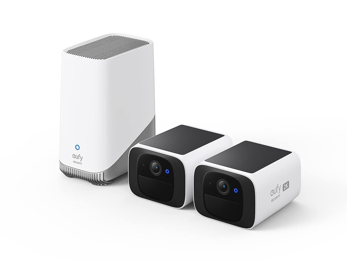 Amazon.com: eufy Security S220 SoloCam 2-Cam Pack with Homebase 3