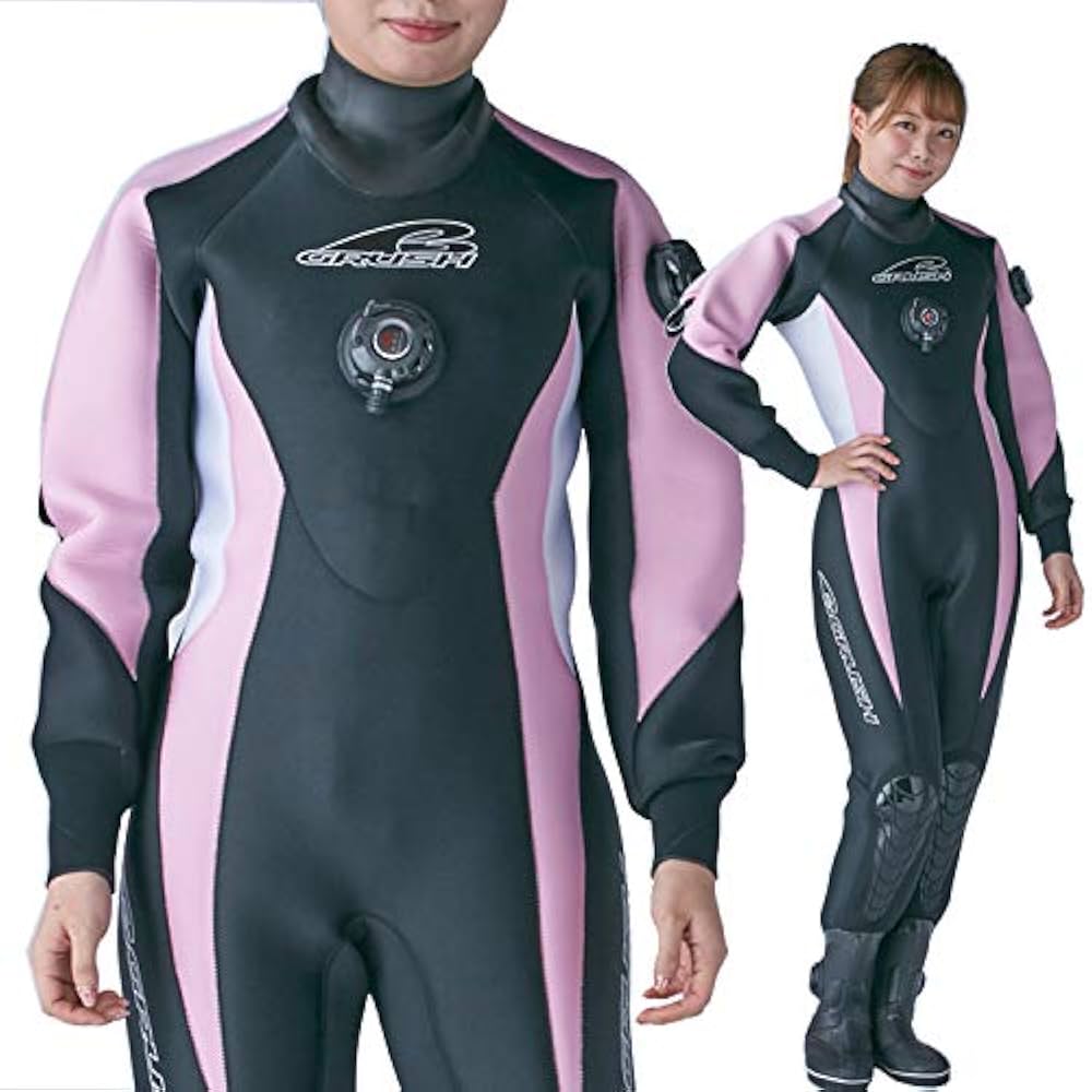 Amazon | GRUSHドライスーツ レディース DRY SUITS BK x PK x WT