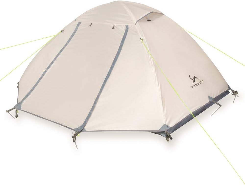 Amazon | TOMOUNT テント 2人用 アルミポール 軽量 キャンプ テント