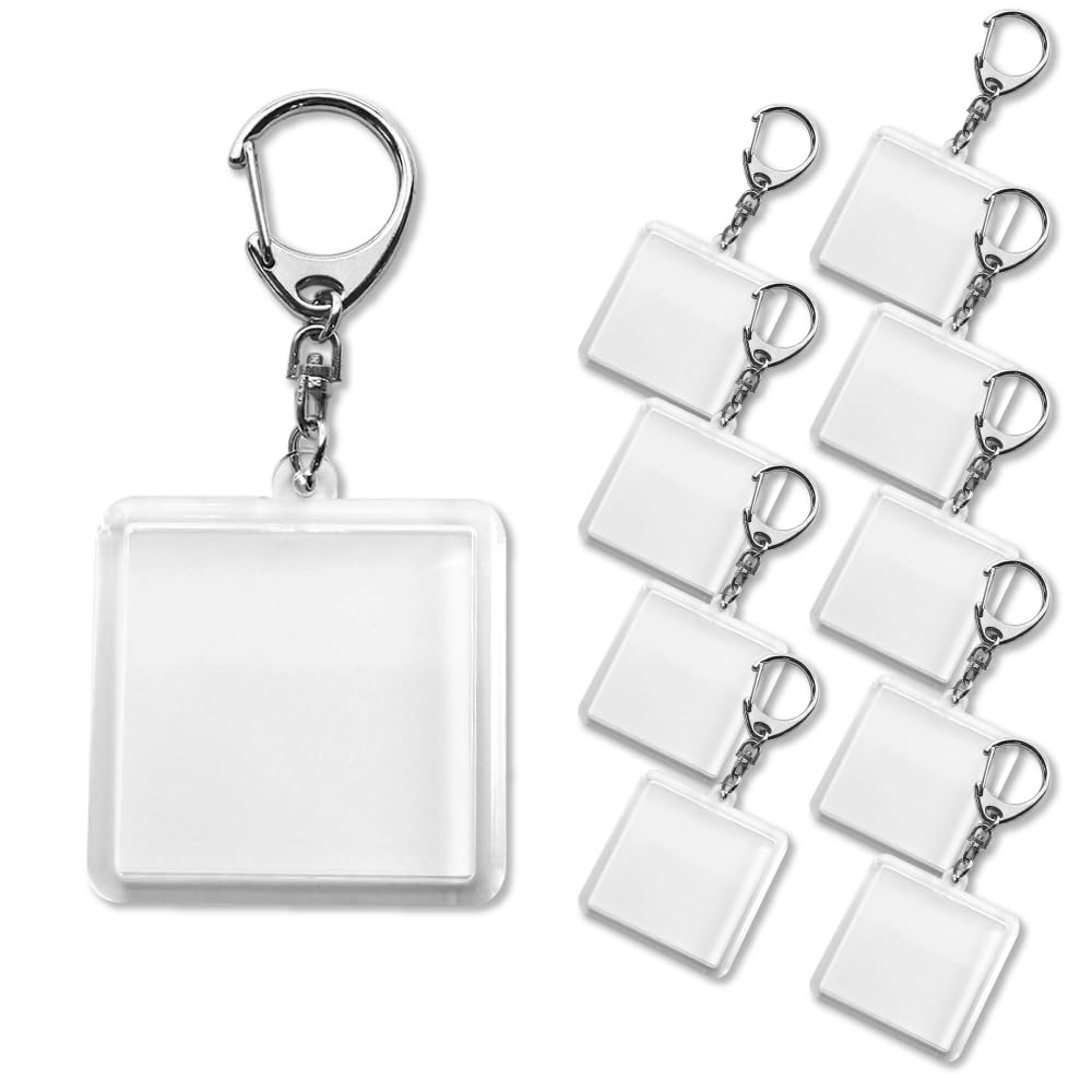 Amazon.co.jp: [FUN-CREATE] ハメパチ キーホルダー パーツ スクエア型