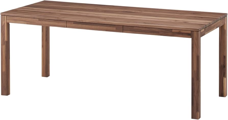 Amazon.co.jp: 無印良品 木製テーブル ウォールナット材 幅180×奥行80