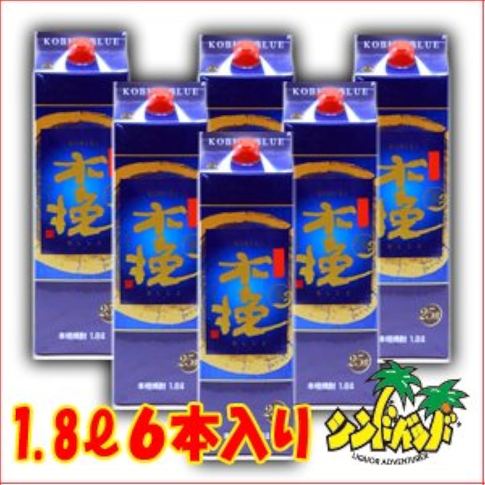 Amazon.co.jp: 木挽ブルー パック 25度 1.8L×6本 : 食品・飲料・お酒