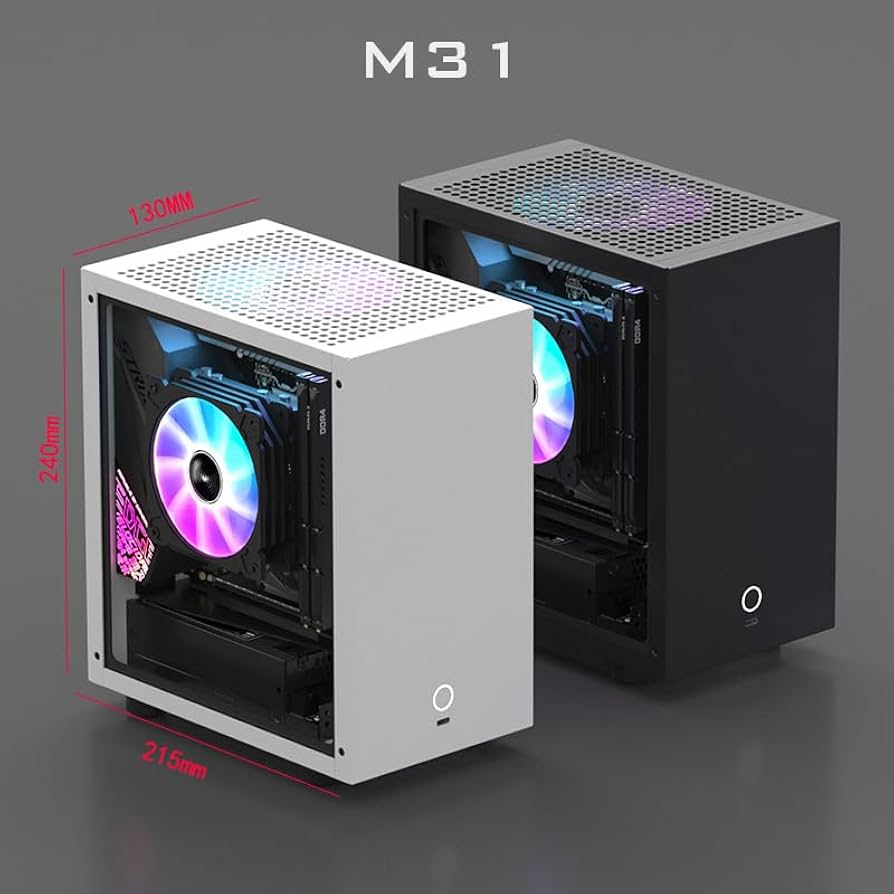 Amazon.co.jp: Geeek Mini-ITXコンピュータシャーシ、M 21 M 31 ITX